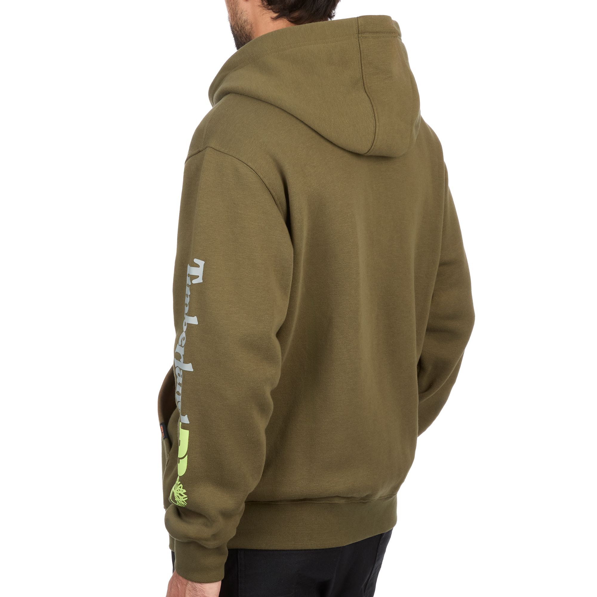 Timberland PRO Men's Front Zip Sleeve Logo Hoodie