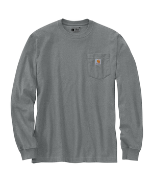 T-shirt décontracté original à manches longues pour hommes, Irvine, Carhartt