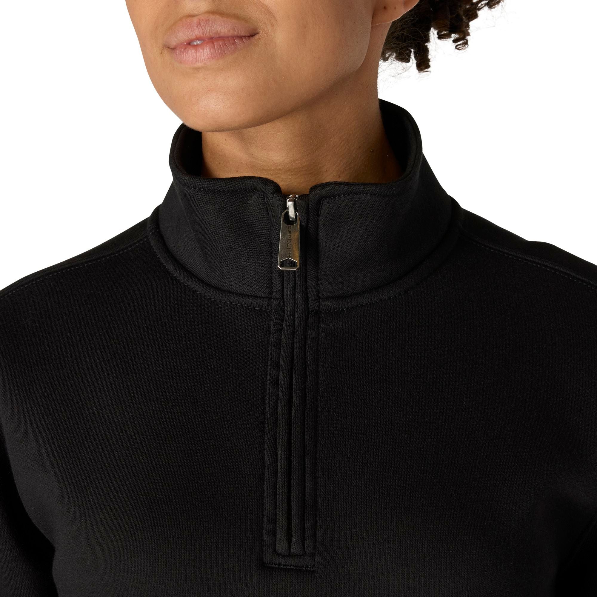 Carhartt Women's Relaxed Fit Mock Neck 1/4 Zip Sweater