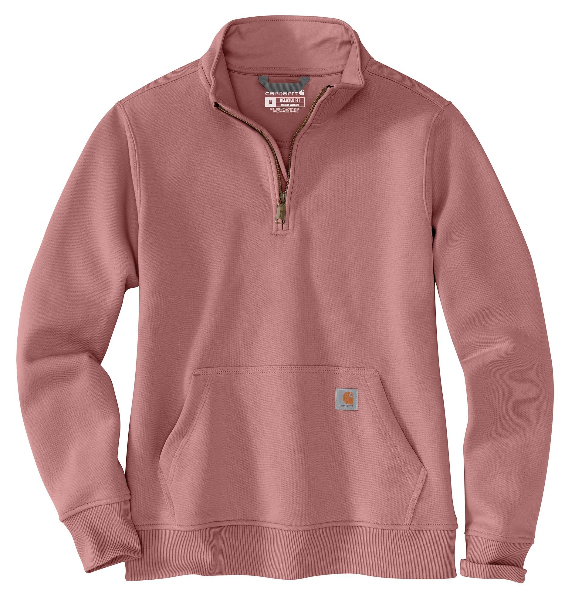 Carhartt Women's Relaxed Fit Mock Neck 1/4 Zip Sweater