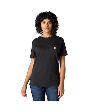 T-shirt de travail Carhartt épais à poche et à col ras du cou, pour femmes
