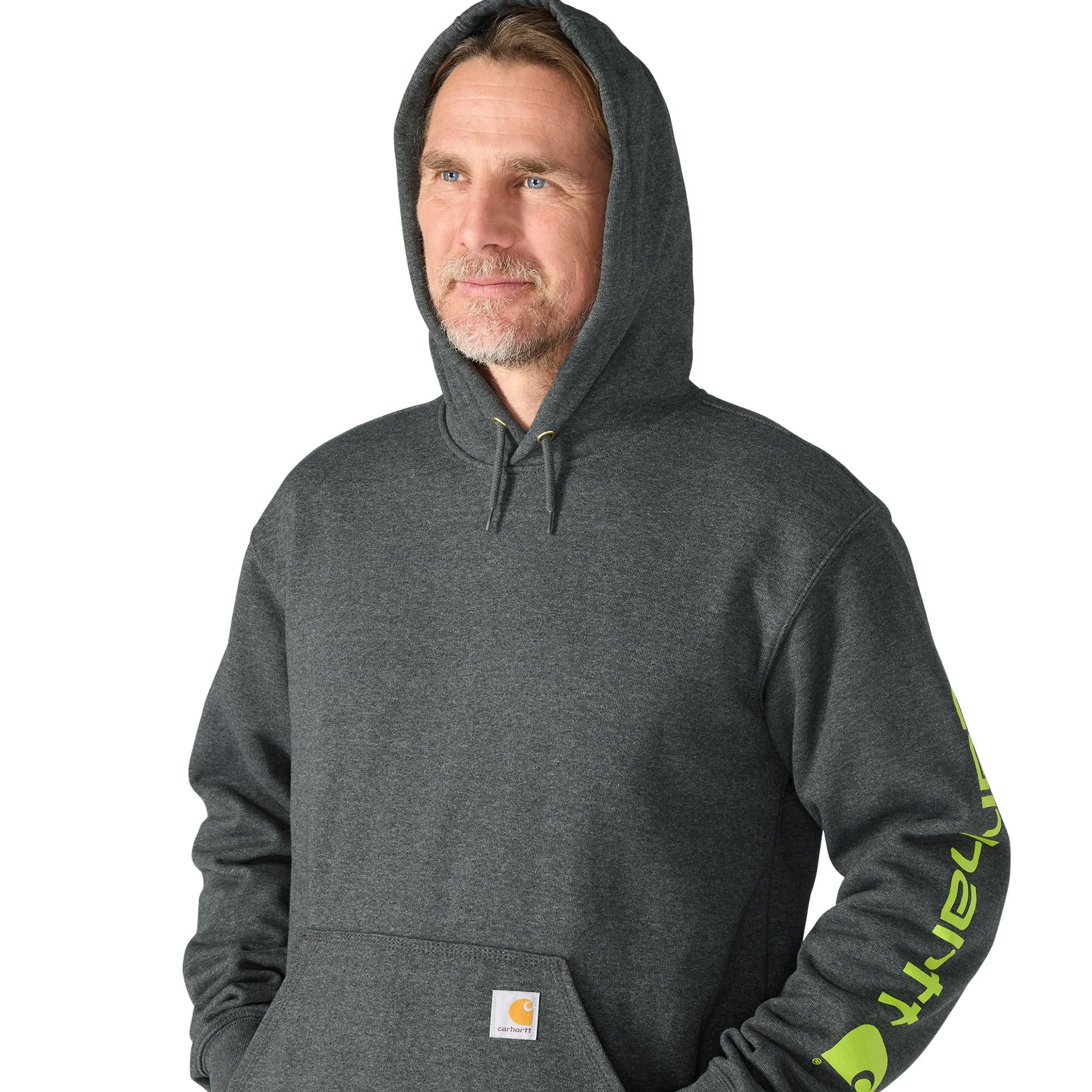 Carhartt Men's Logo Sleeve Pullover Hoodie