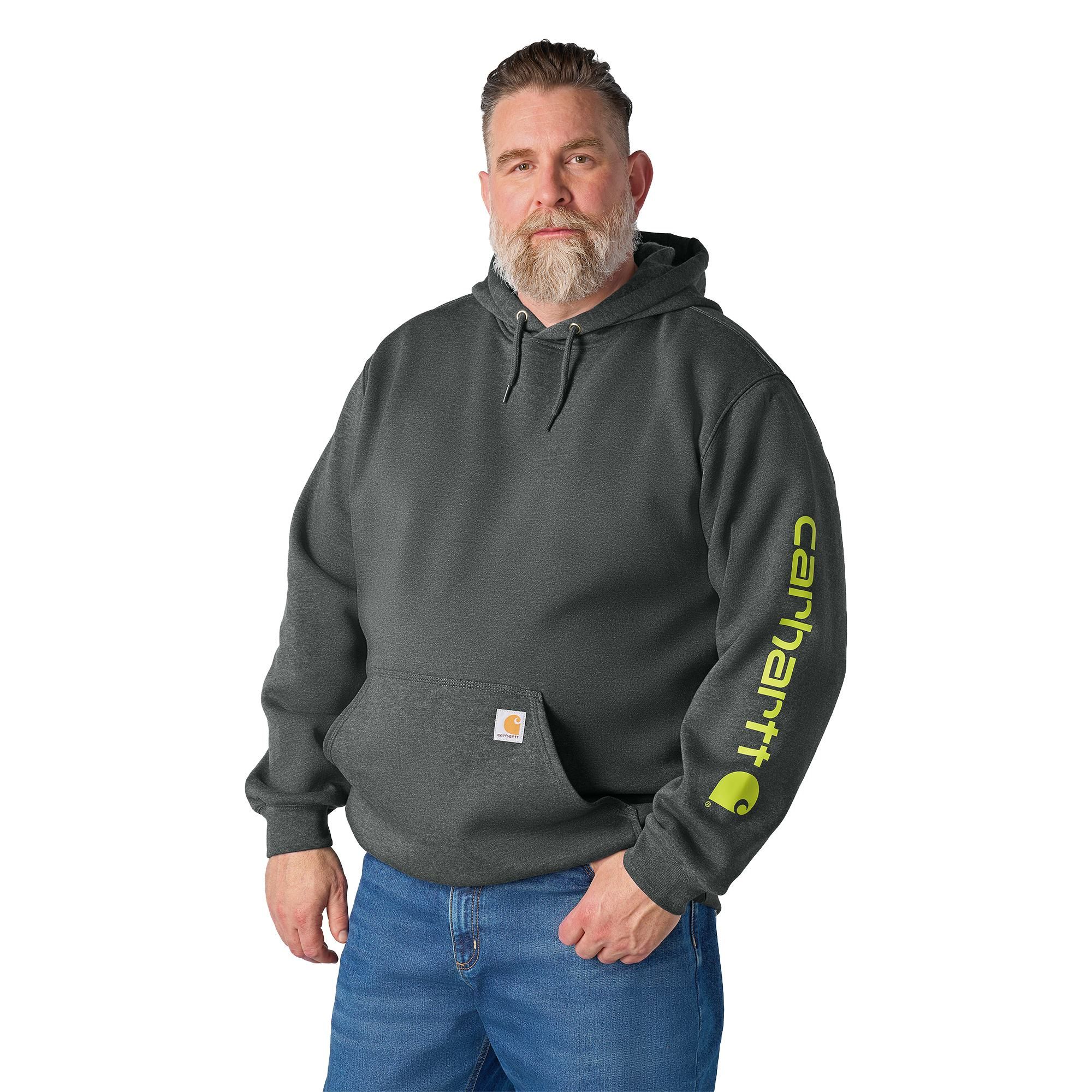 Carhartt Men's Logo Sleeve Pullover Hoodie