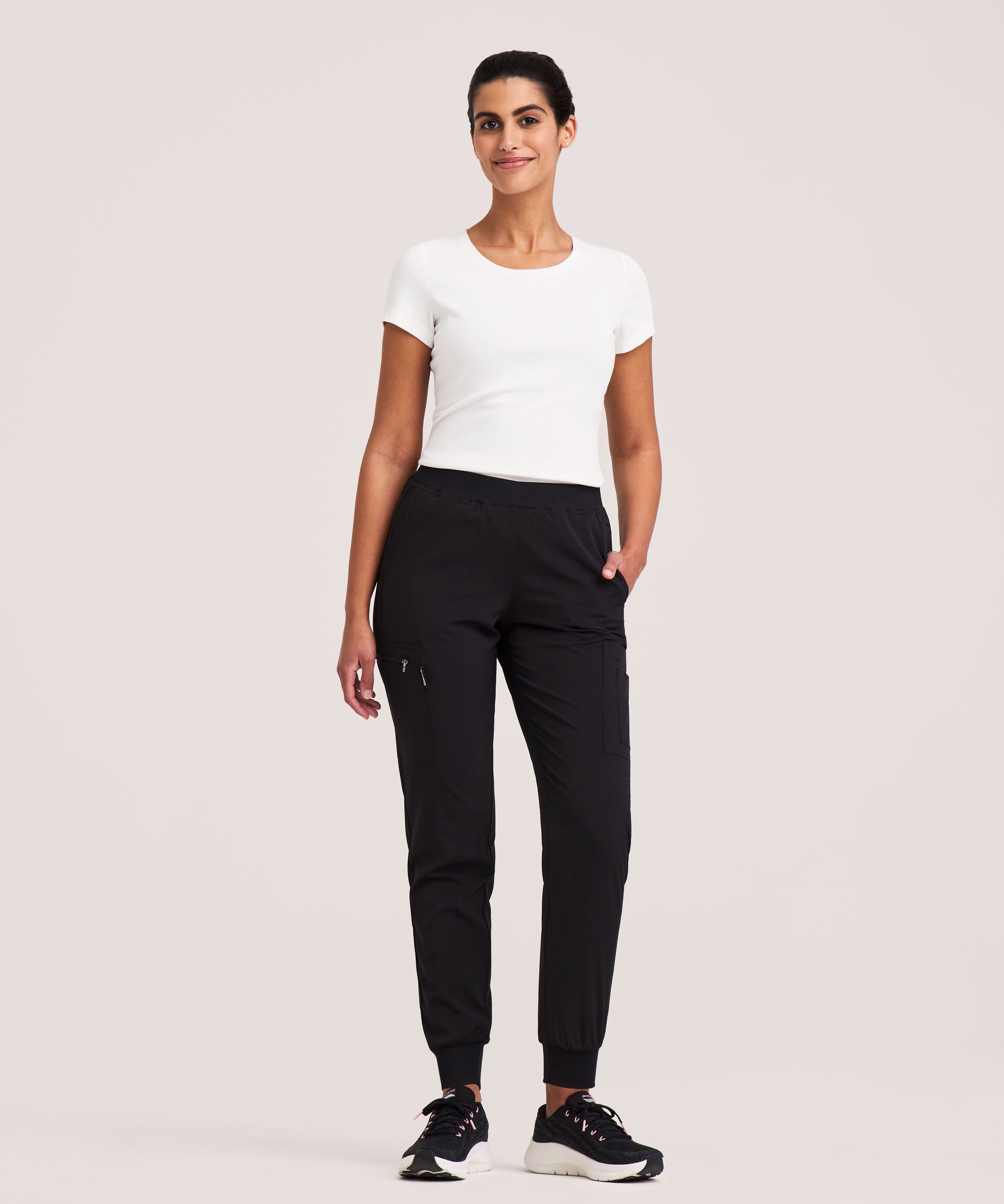 Pantalon d'uniforme médical de style jogging Scrubletics avec ceinture élastique, pour femmes