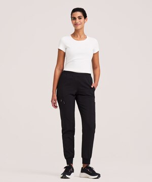 Pantalon d'uniforme médical de style jogging Scrubletics avec ceinture élastique, pour femmes