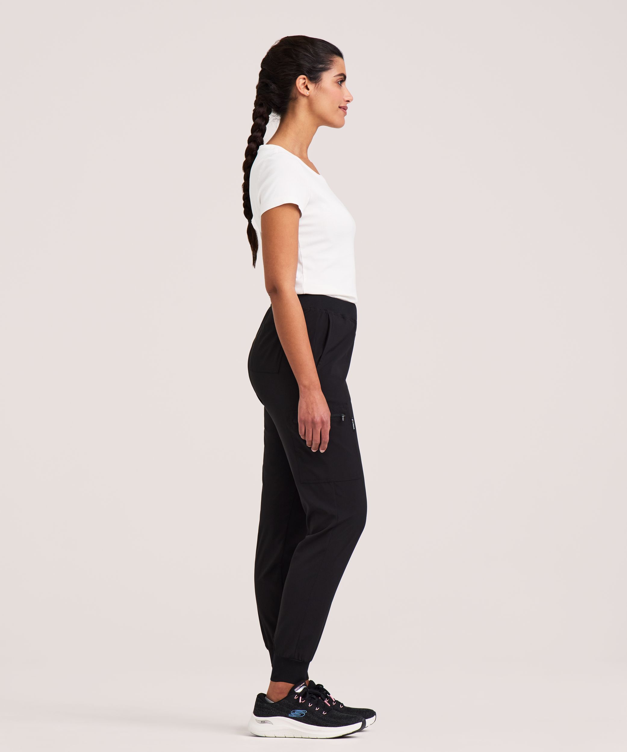Pantalon d'uniforme médical de style jogging Scrubletics avec ceinture élastique, pour femmes