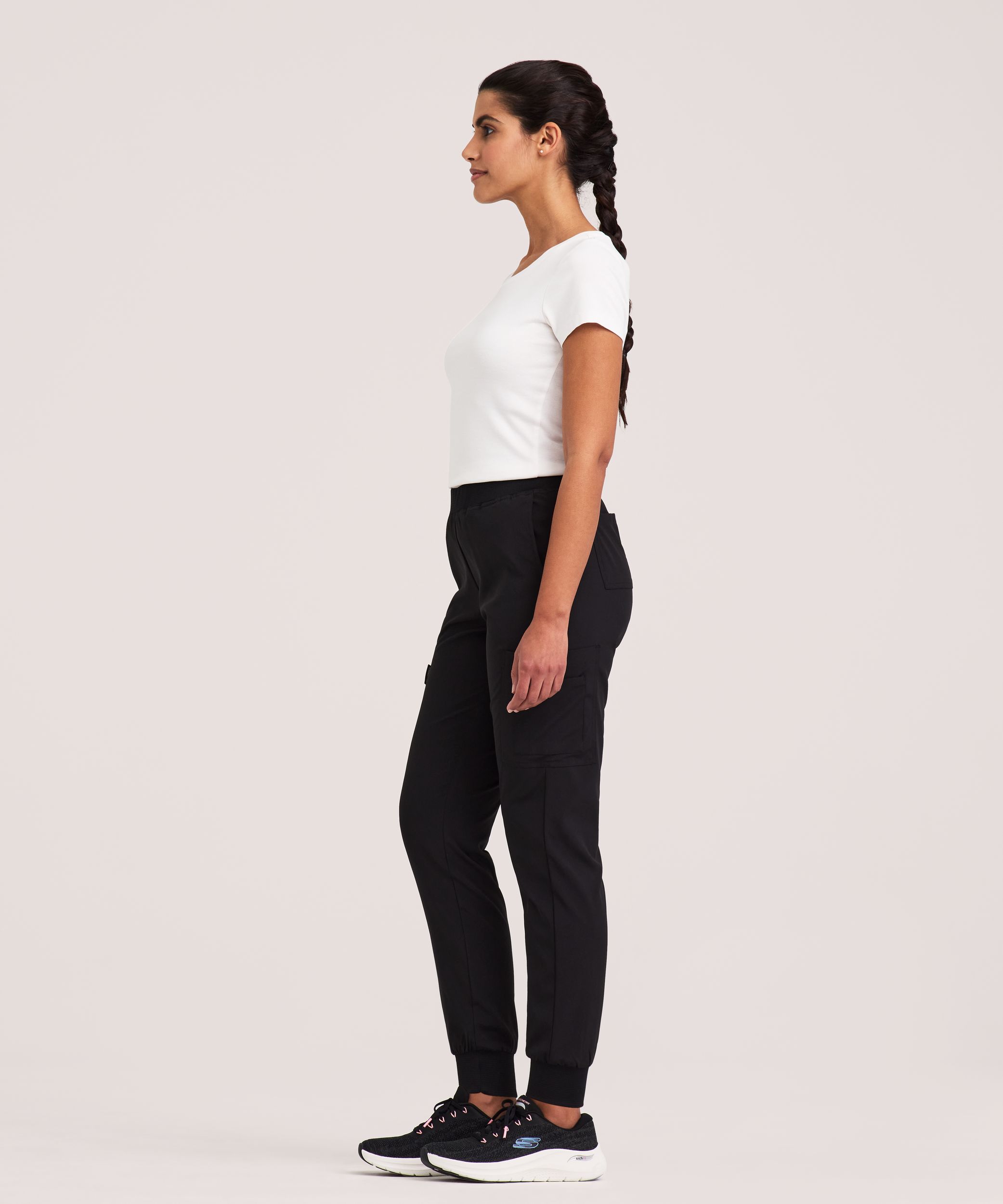 Pantalon d'uniforme médical de style jogging Scrubletics avec ceinture élastique, pour femmes
