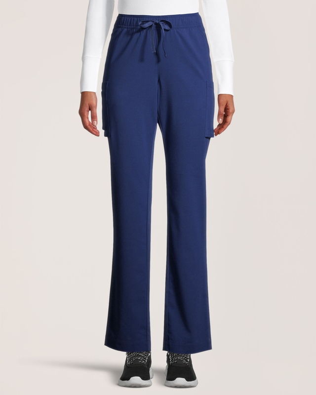 Pantalon d’uniforme médical Health Pro Heart de HEALTH PRO à poche cargo et à ceinture élastique avec cordon de serrage, pour femmes, Women's Heart