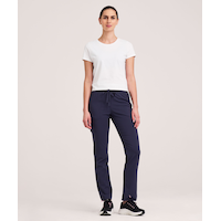 Pantalon d’uniforme médical Health Pro Heart de HEALTH PRO à poche cargo et à ceinture élastique avec cordon de serrage, pour femmes, Women's Heart Front_Flat