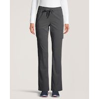 Pantalon d’uniforme médical Health Pro Heart de HEALTH PRO à poche cargo et à ceinture élastique avec cordon de serrage, pour femmes, Women's Heart Front_Flat