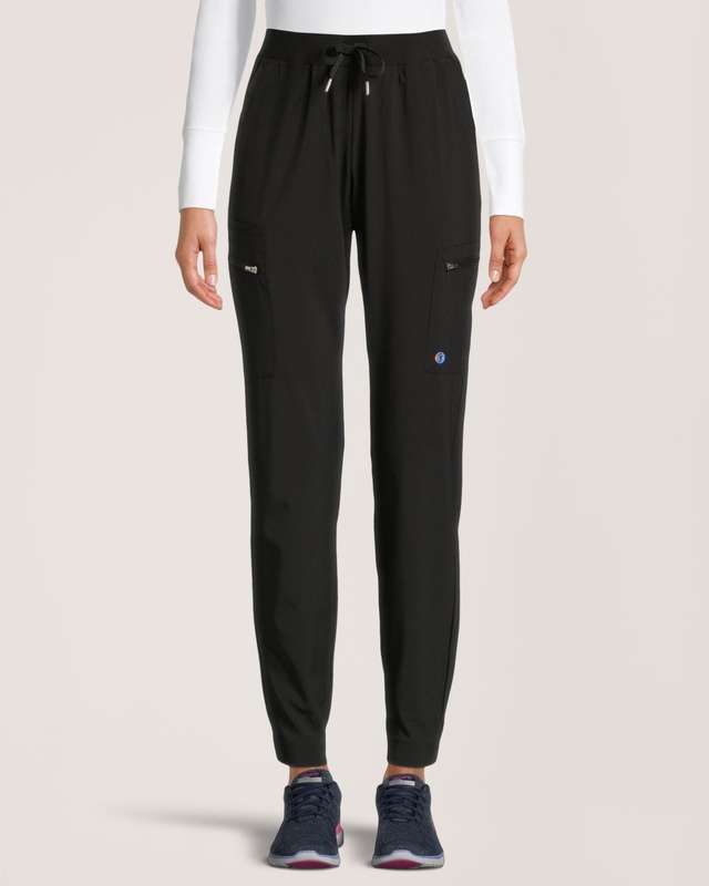 Pantalon d’uniforme médical de style jogging Scrubletics à multiple poches cargo, pour femmes