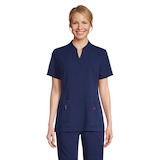 Helly Hansen Workwear Women's Front Slit Stretch Short Sleeve Scrub Top Front_Flat