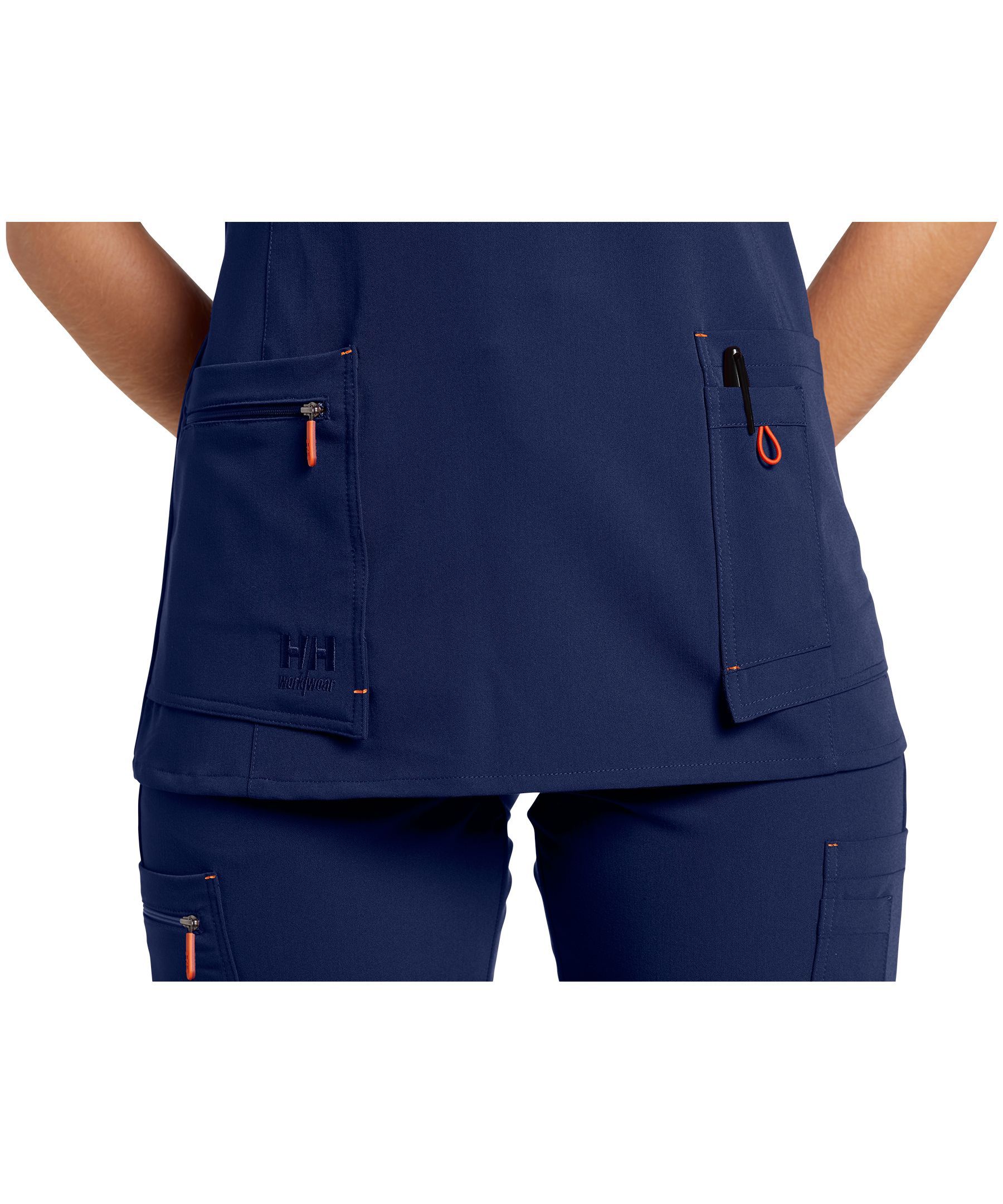 Helly Hansen Workwear Women's Front Slit Stretch Short Sleeve Scrub Top