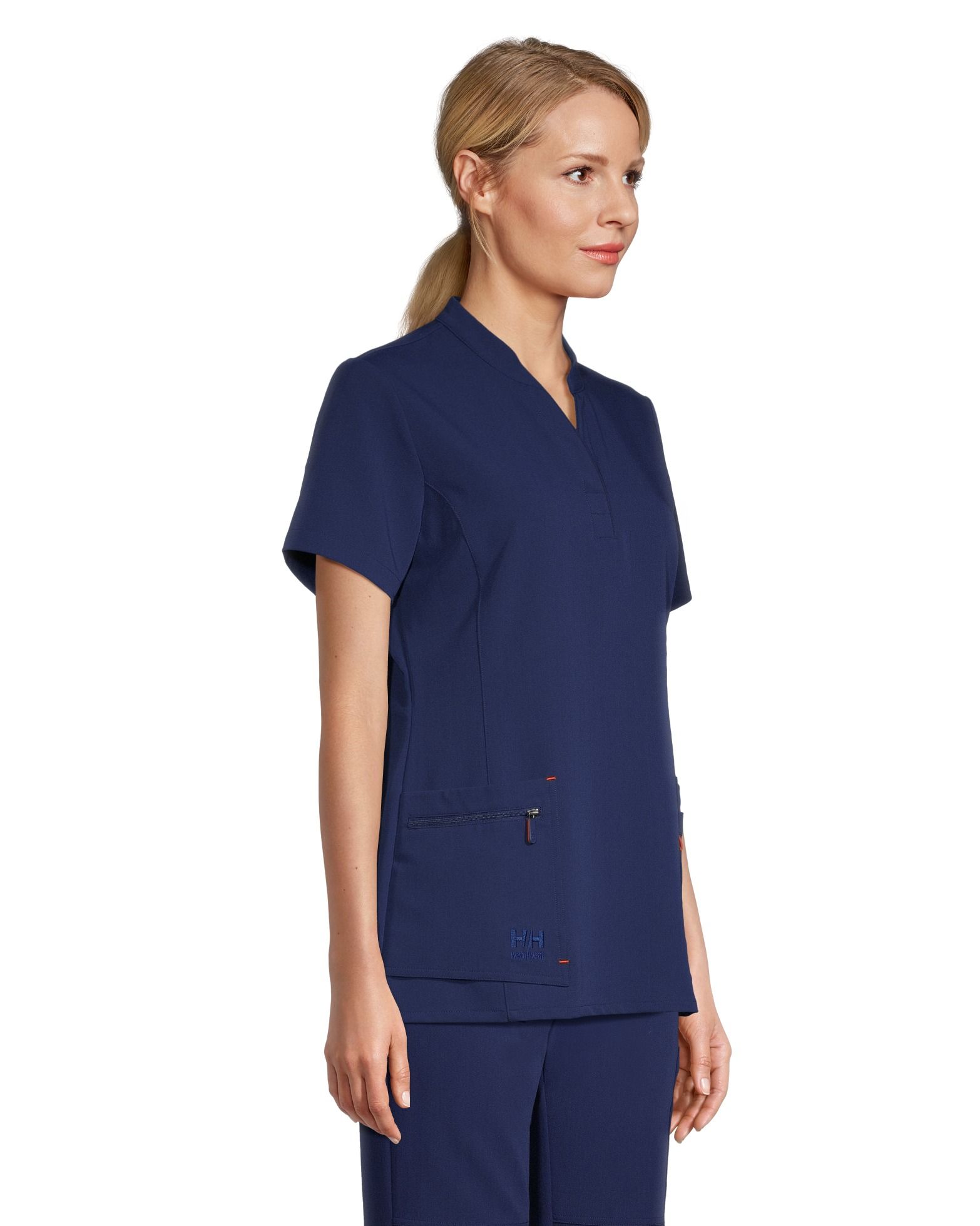 Helly Hansen Workwear Women's Front Slit Stretch Short Sleeve Scrub Top