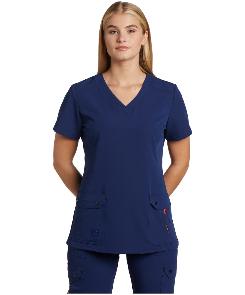 Helly Hansen Workwear Women's Stretch V-Neck Short Sleeve Scrub Top