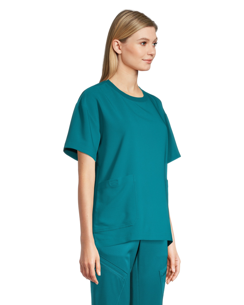 Scrubletics Haut d uniforme m dical col ras du cou et manches