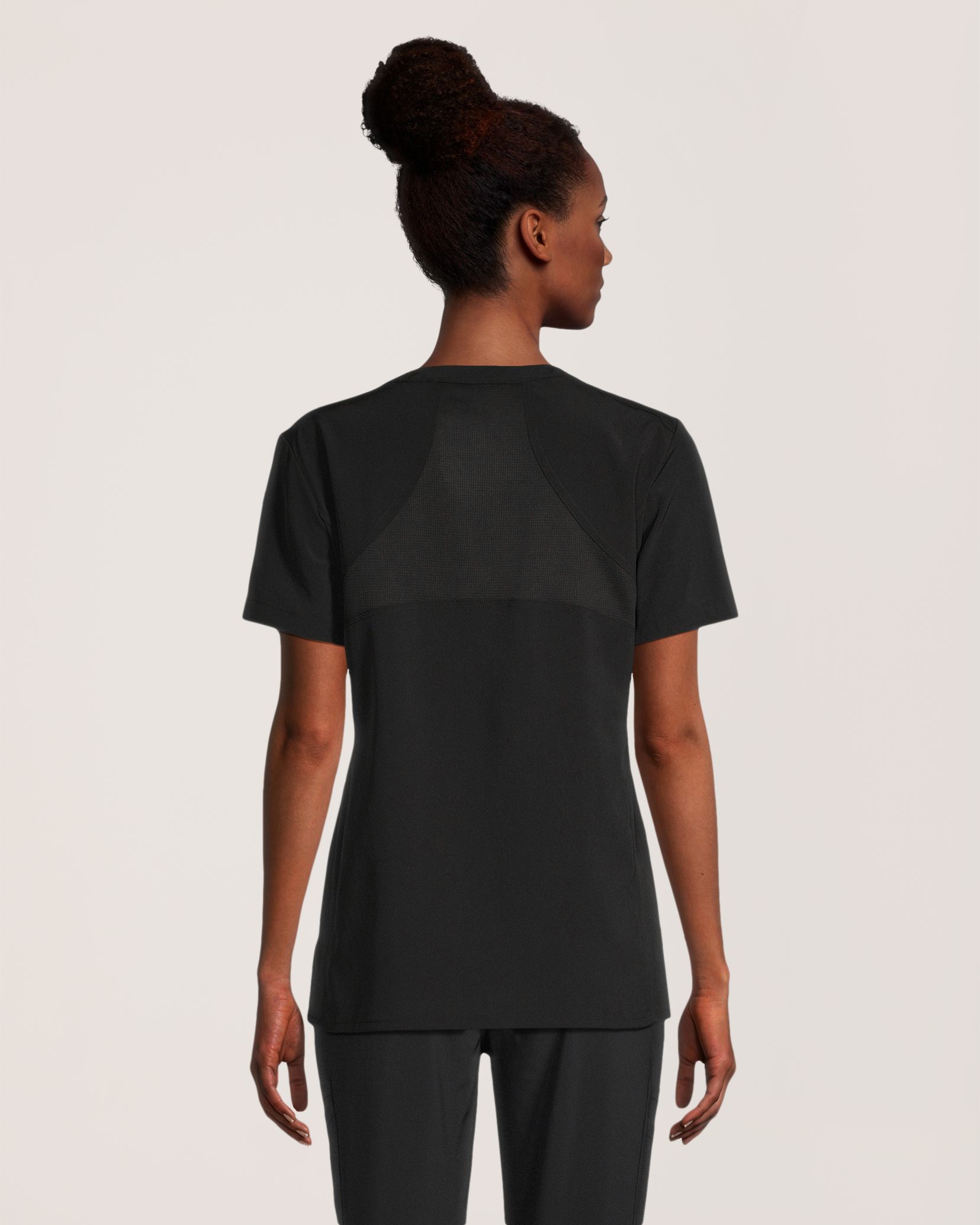 Haut d'uniforme médical à encolure en V et à manches courtes pour femmes, Scrubletics