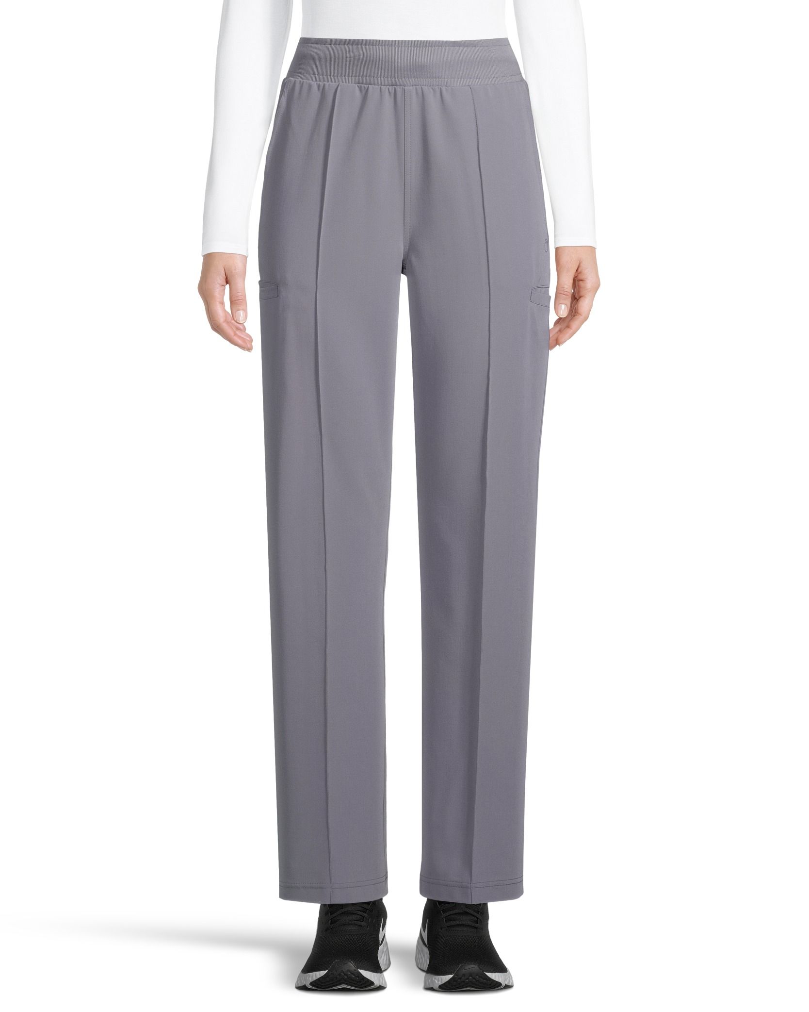 Women's Comfort Waist Wide Leg Scrub Pants Marks