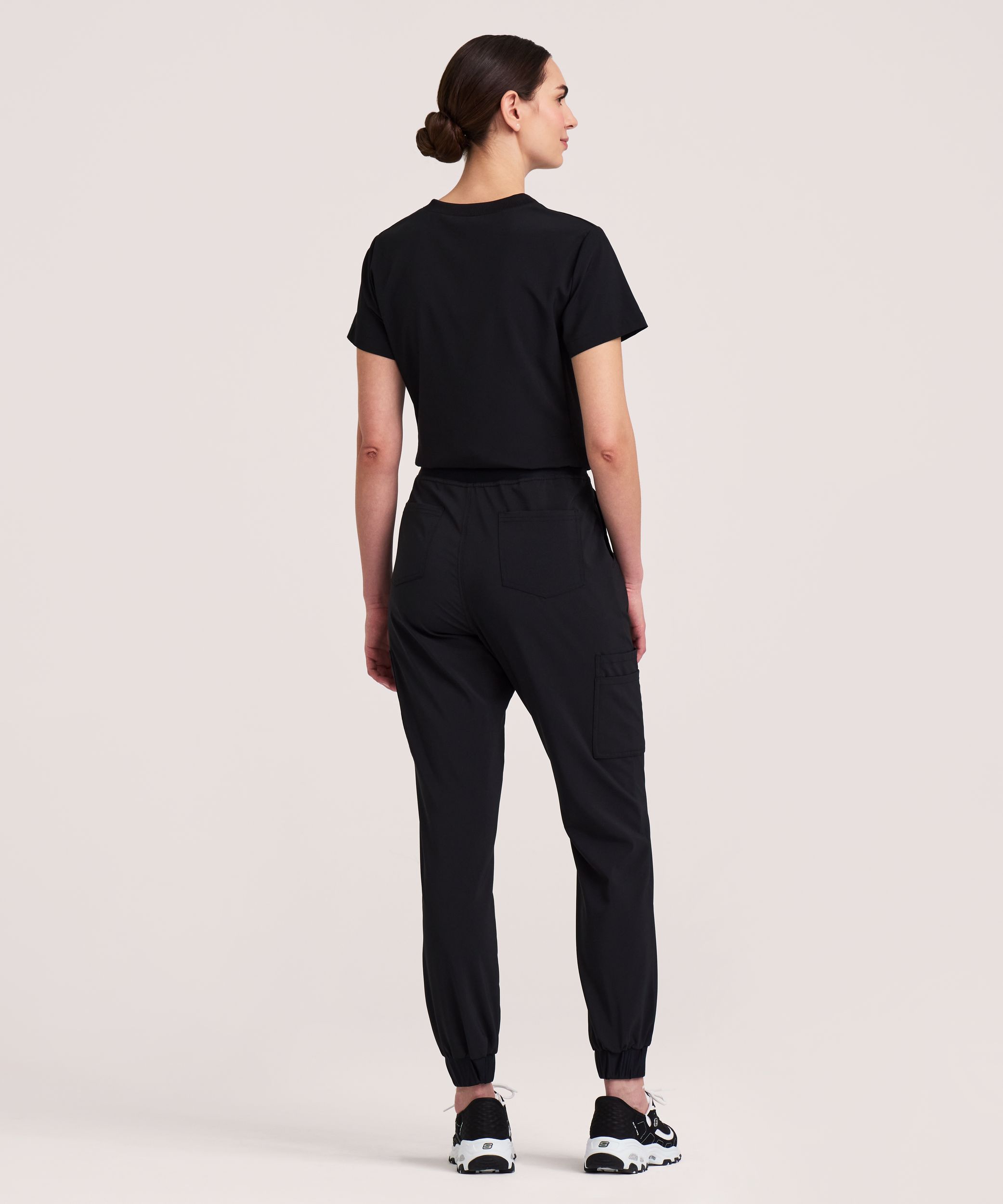 Scrubletics Women's Cargo Jogger Drawstring Scrub Pants