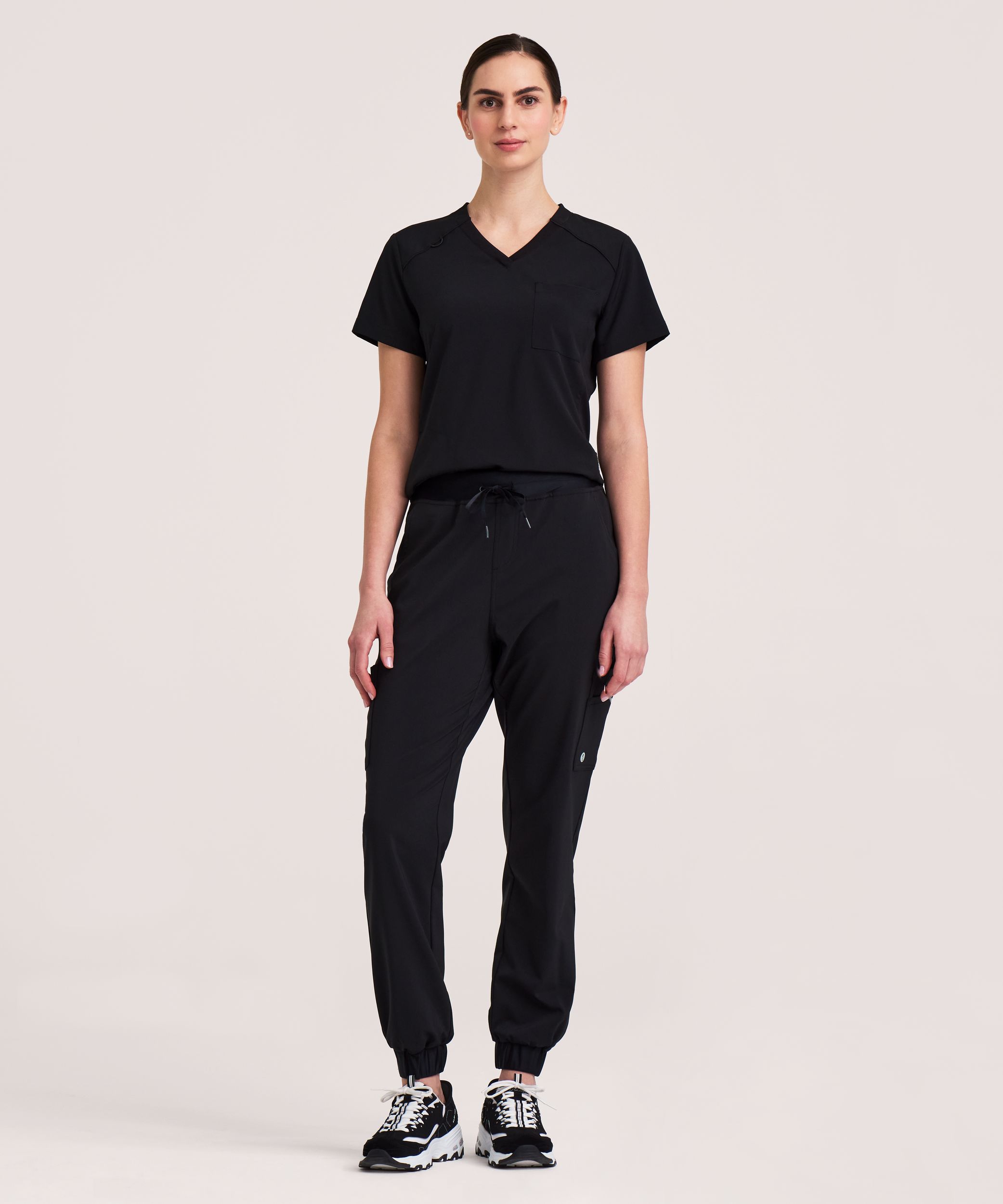 Scrubletics Women's Cargo Jogger Drawstring Scrub Pants