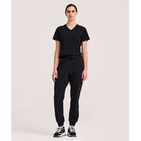 Scrubletics Women's Cargo Jogger Drawstring Scrub Pants Front_Flat