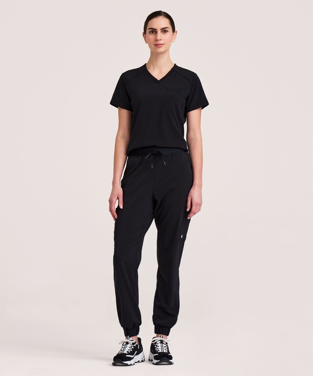 Scrubletics Women's Cargo Jogger Drawstring Scrub Pants