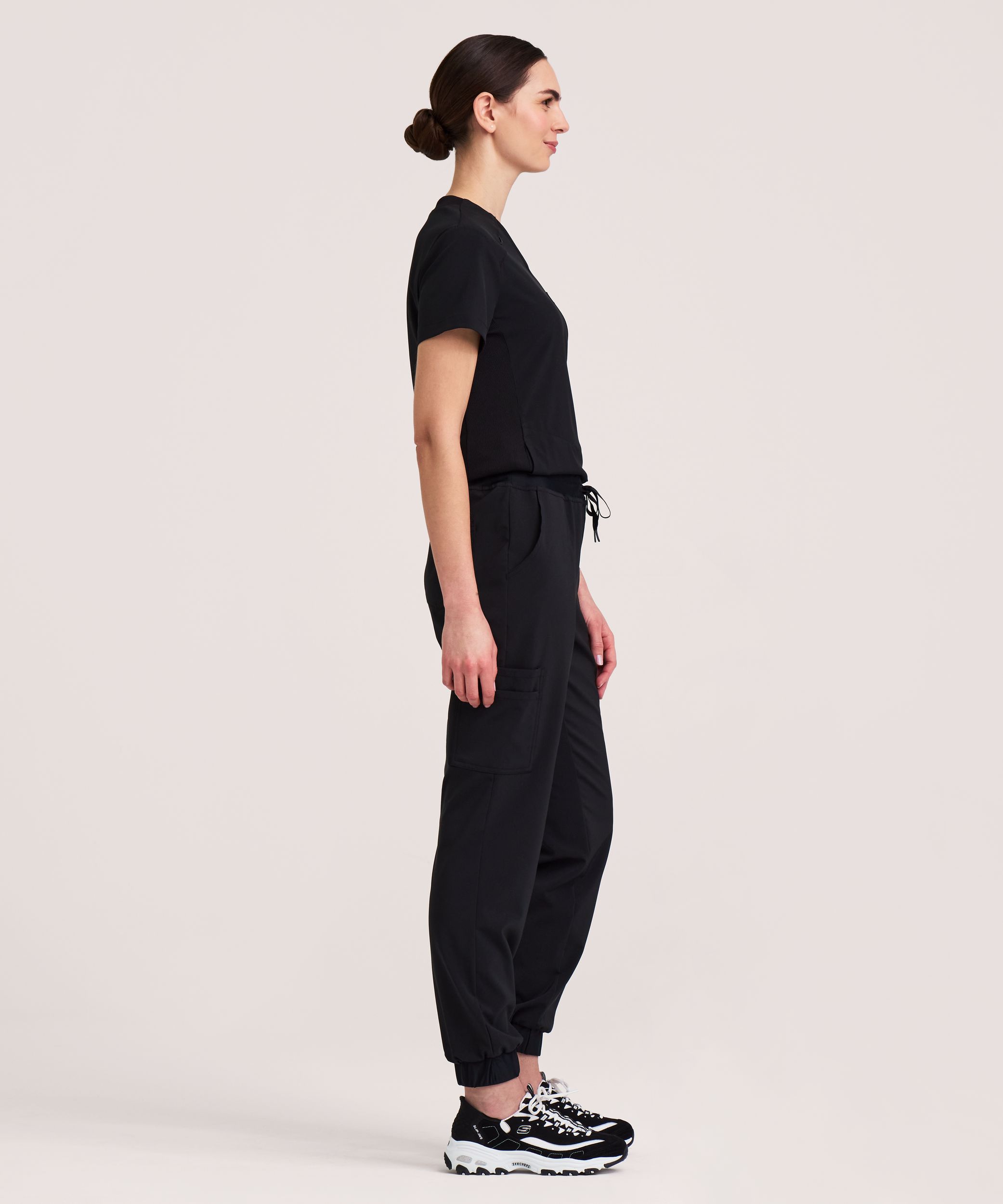 Scrubletics Women's Cargo Jogger Drawstring Scrub Pants