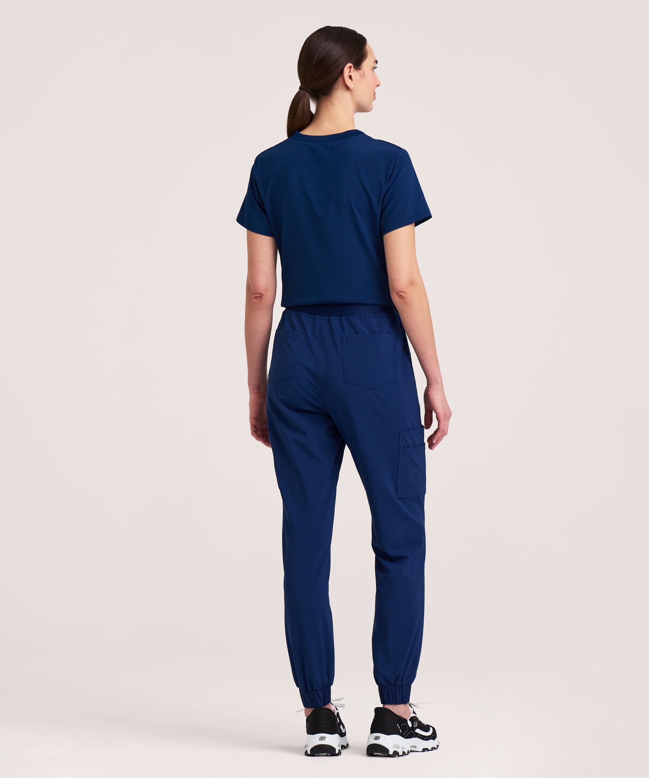 Pantalon d’uniforme médical cargo Scrubletics style jogging pour femmes