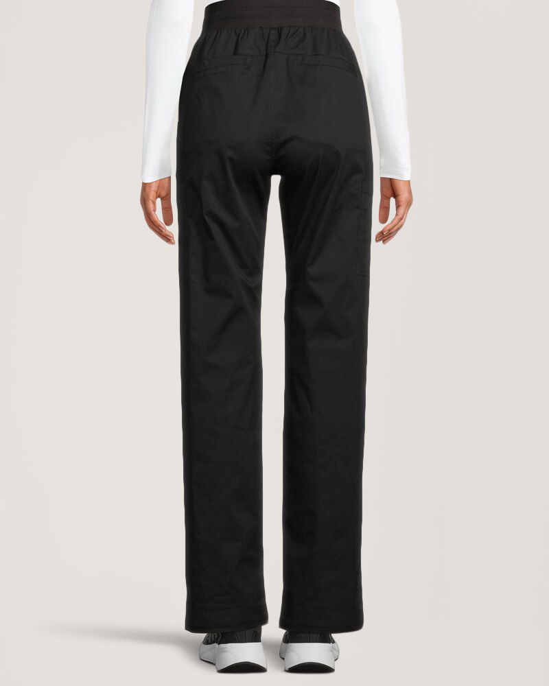 Pantalon d’uniforme médical cargo confortable HEALTH PRO à taille haute pour femmes