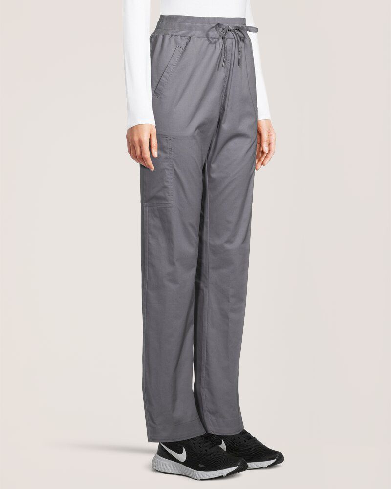 Pantalon d’uniforme médical cargo confortable HEALTH PRO à taille haute pour femmes