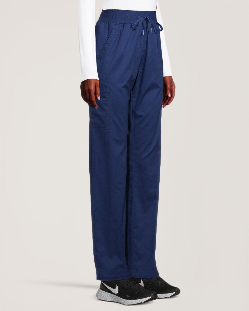 Pantalon d’uniforme médical cargo confortable HEALTH PRO à taille haute pour femmes