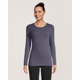 Maillot d'uniforme médical Driwear à manches longues pour femmes, Scrubletics Front_Flat