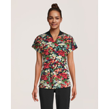 Haut d'uniforme médical à deux poches pour femmes, Scrubletics Front_Flat