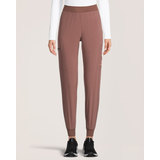 Pantalon d’uniforme médical de style jogging à coupe étroite pour femmes, Scrubletics Front_Flat