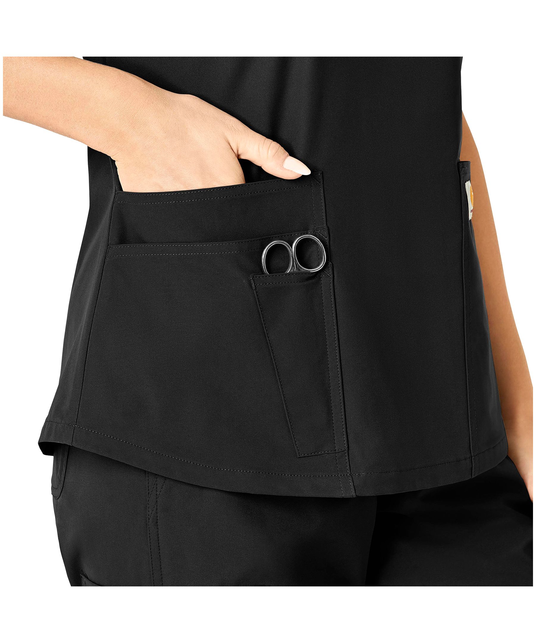 Haut d'uniforme médical de coupe moderne à encolure en V pour femmes, Force, Carhartt