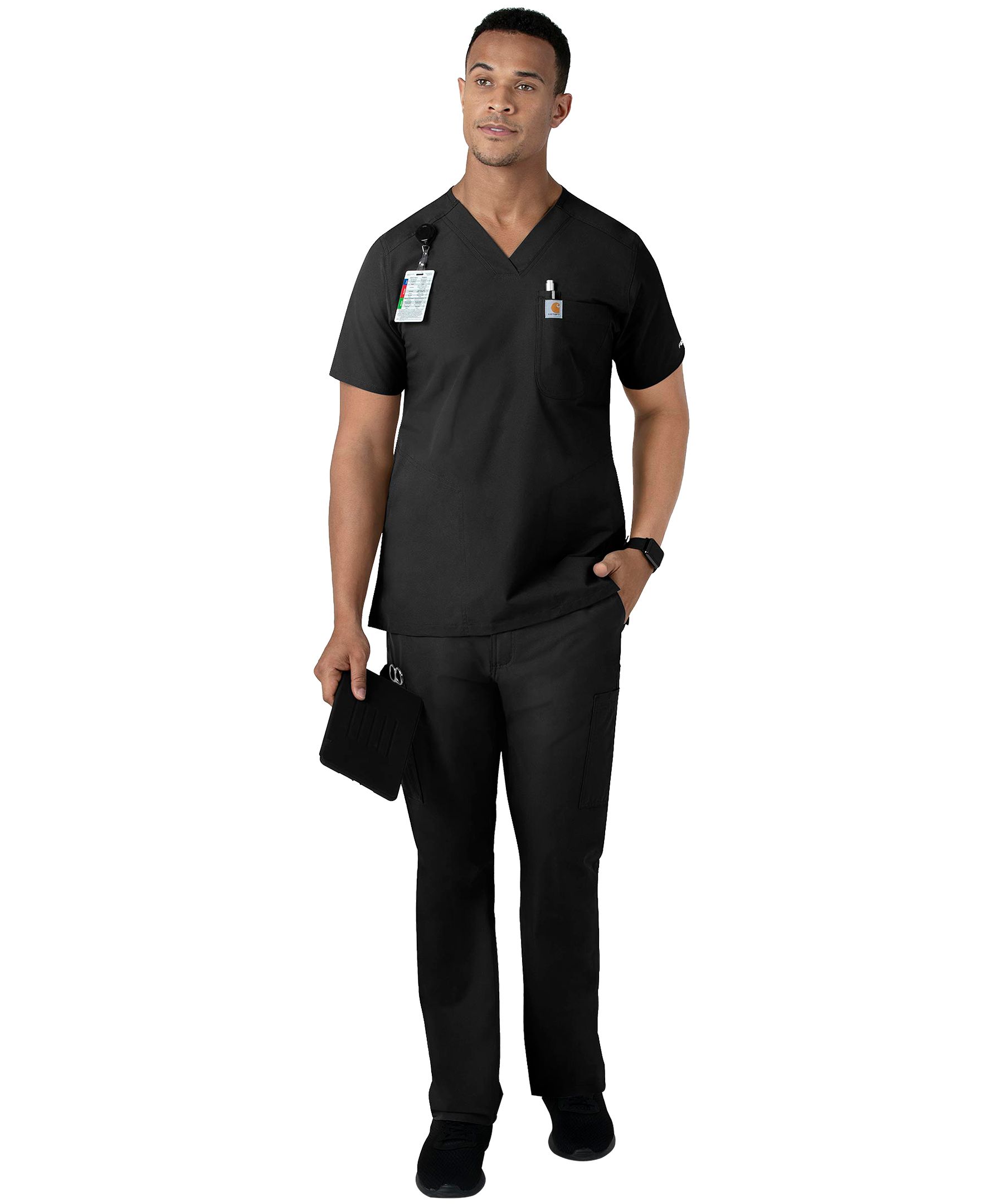 Haut d'uniforme médical de coupe moderne à encolure en V pour hommes, Force, Carhartt