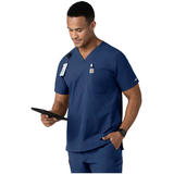 Haut d'uniforme médical de coupe moderne à encolure en V pour hommes, Force, Carhartt Front_Three_Fourths_Angled_Left