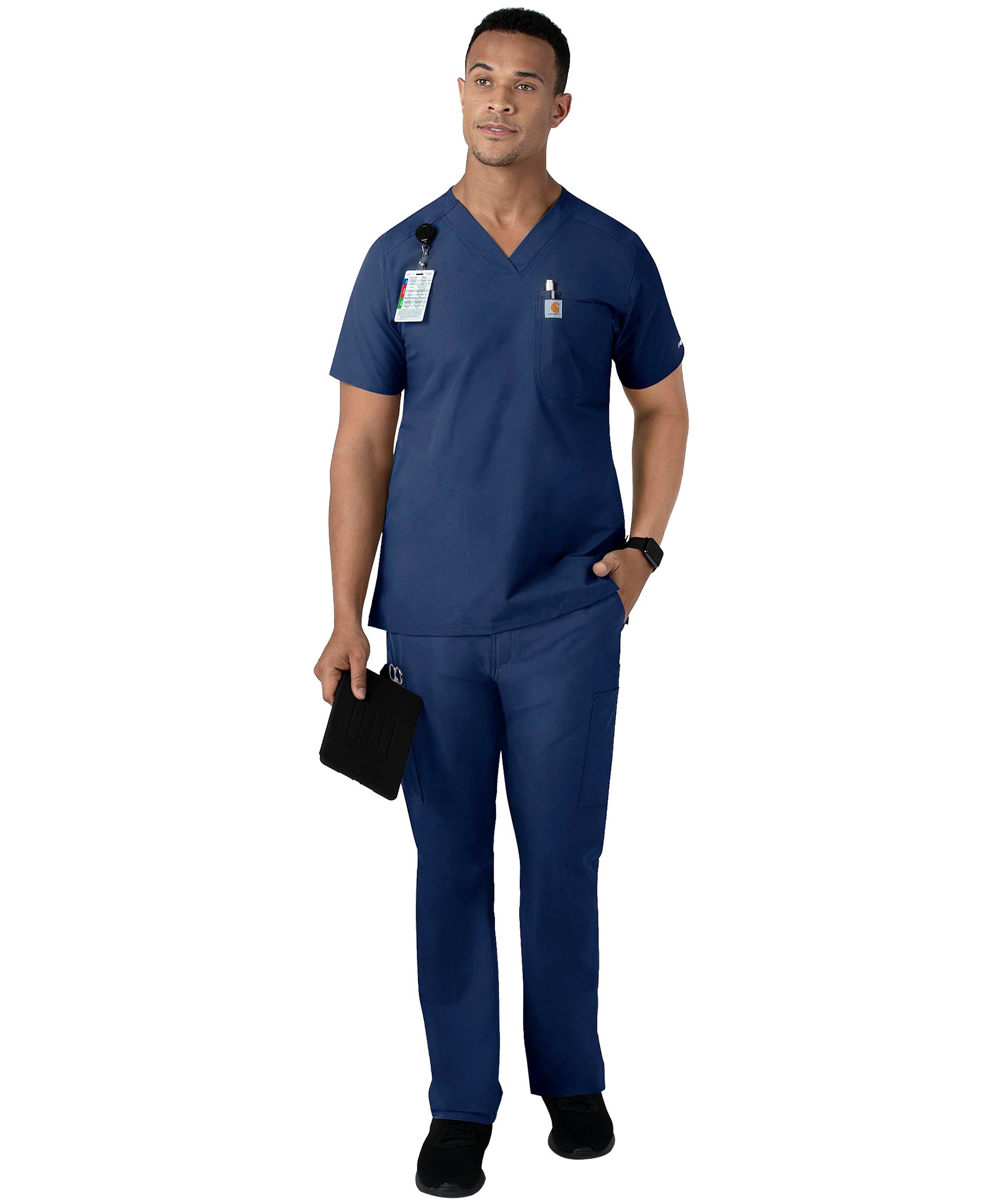 Haut d'uniforme médical de coupe moderne à encolure en V pour hommes, Force, Carhartt