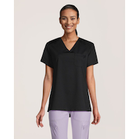 Haut d’uniforme médical extensible pour femmes, Health Pro Front_Flat