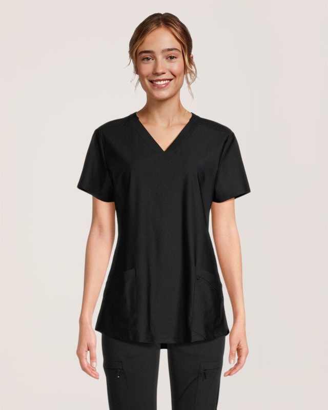 Health Pro Women's Stretch Scrub Top