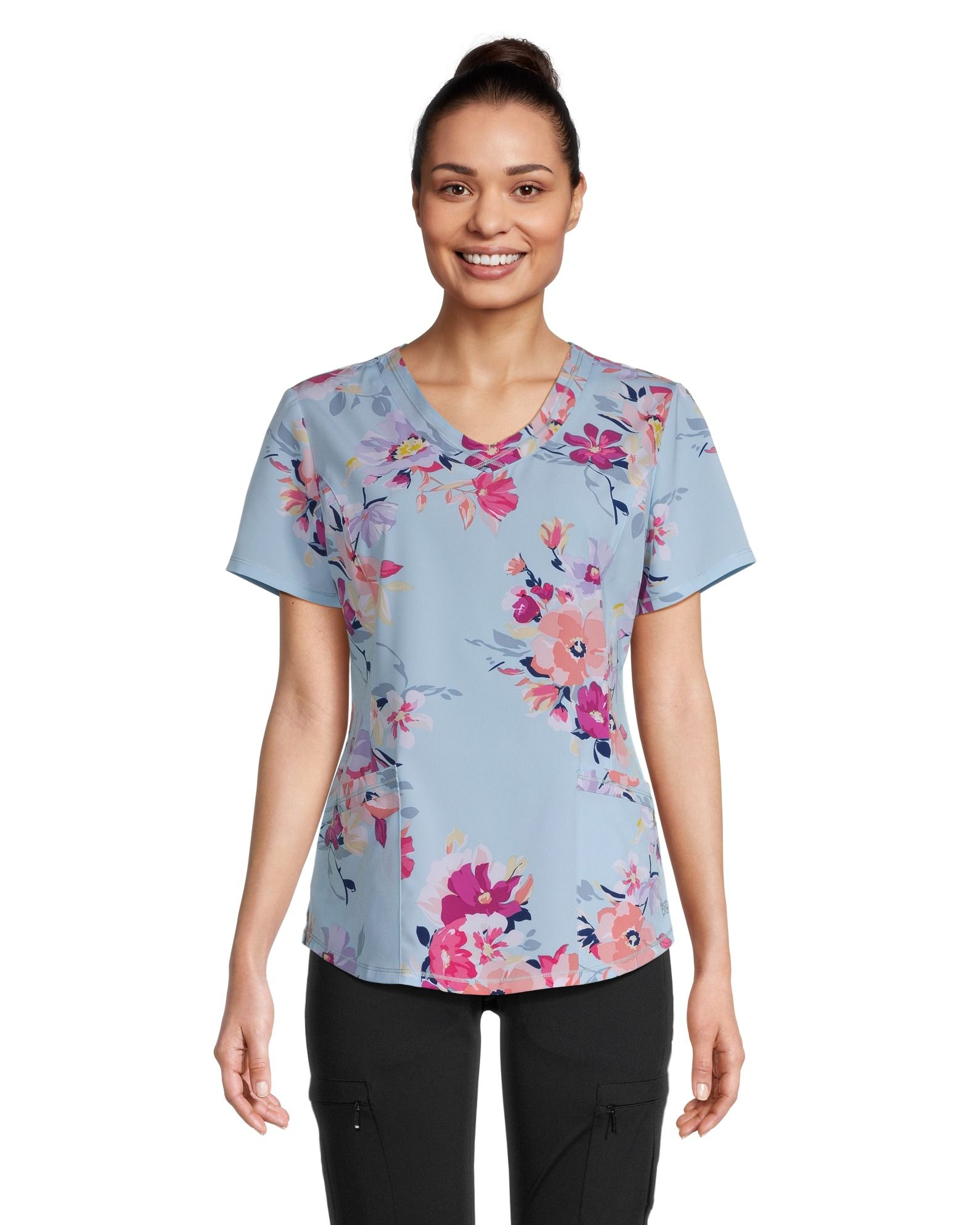 Health Pro Women's Princess Sean Floral Printed Scrub Top | Marks