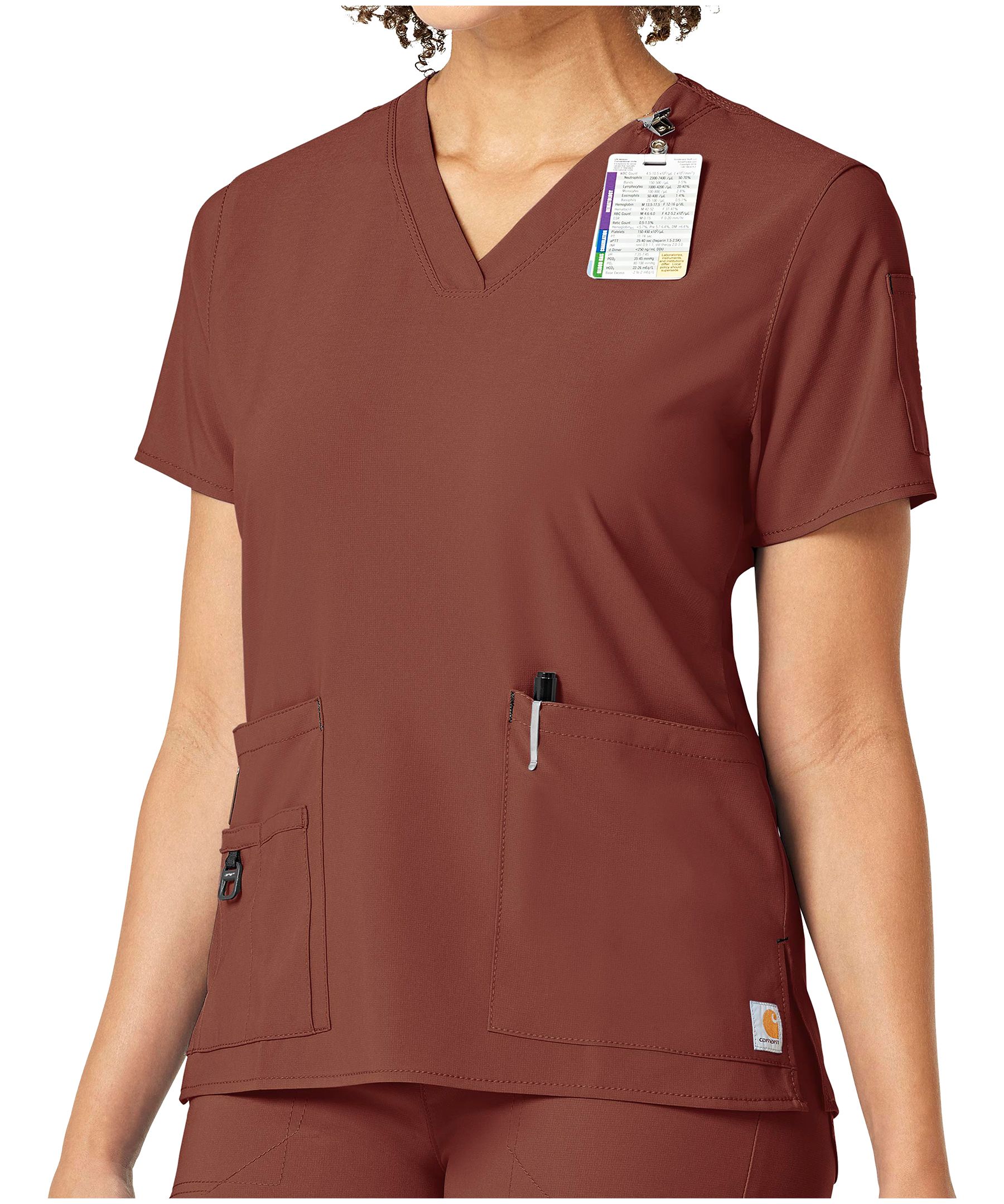Haut d'uniforme médical à encolure en V pour femmes, Force, Carhartt