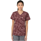 Haut d’uniforme médical à imprimé de topiaire en motif camouflage pour femmes, Force, Carhartt Front_Flat