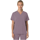 Haut d'uniforme médical à encolure en V pour femmes, CCX, Force, Carhartt Front_Flat