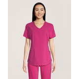 Scrubletics Women's V Neck Scrub Top Front_Flat