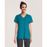Scrubletics Women's V Neck Scrub Top Front_Flat