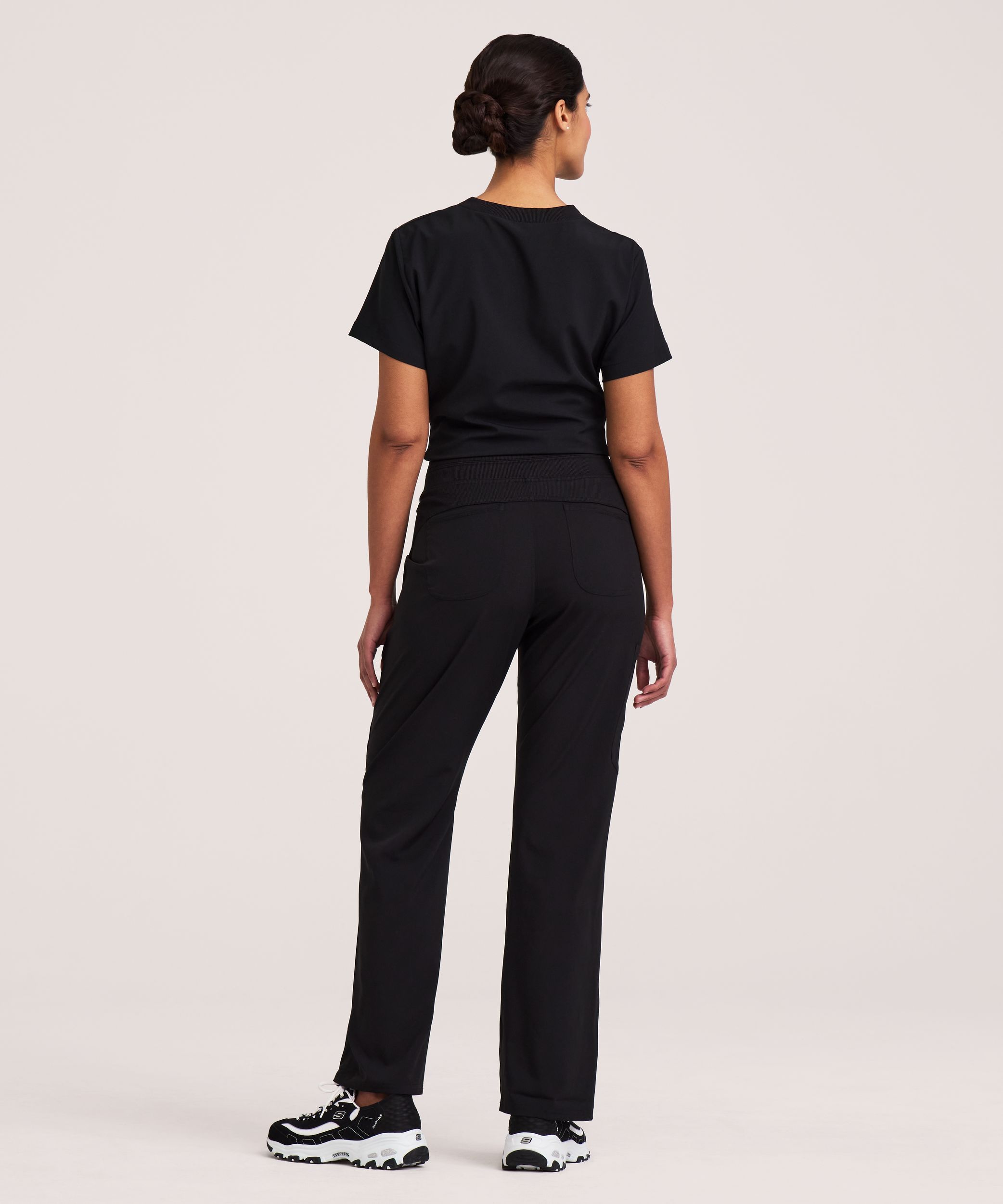 Pantalon d'uniforme médical cargo à taille yoga pour femmes, Scrubletics