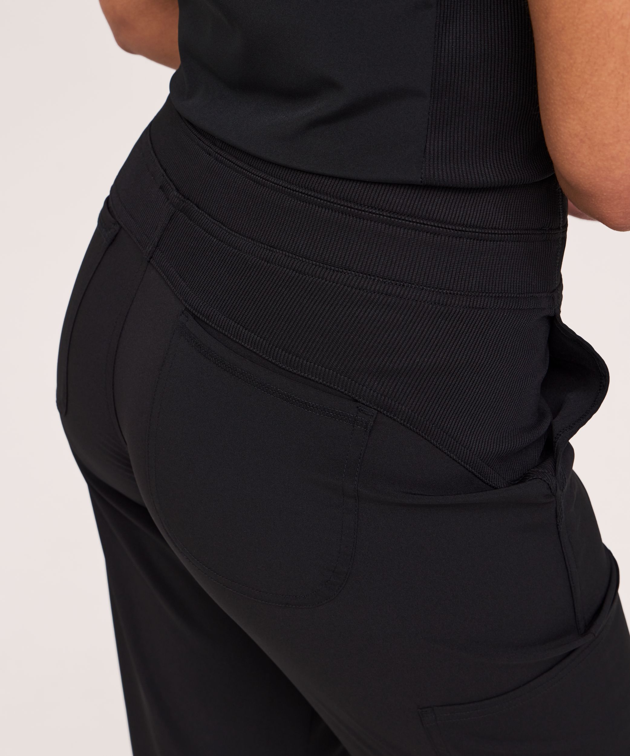 Pantalon d'uniforme médical cargo à taille yoga pour femmes, Scrubletics