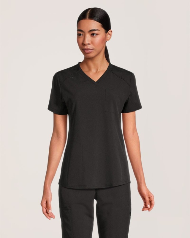 Haut d'uniforme médical avec encolure en V pour femmes, Scrubletics