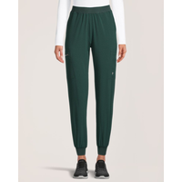 Pantalon d'uniforme médical de style jogging de Scrubletics de coupe étroite pour femmes Front_Flat